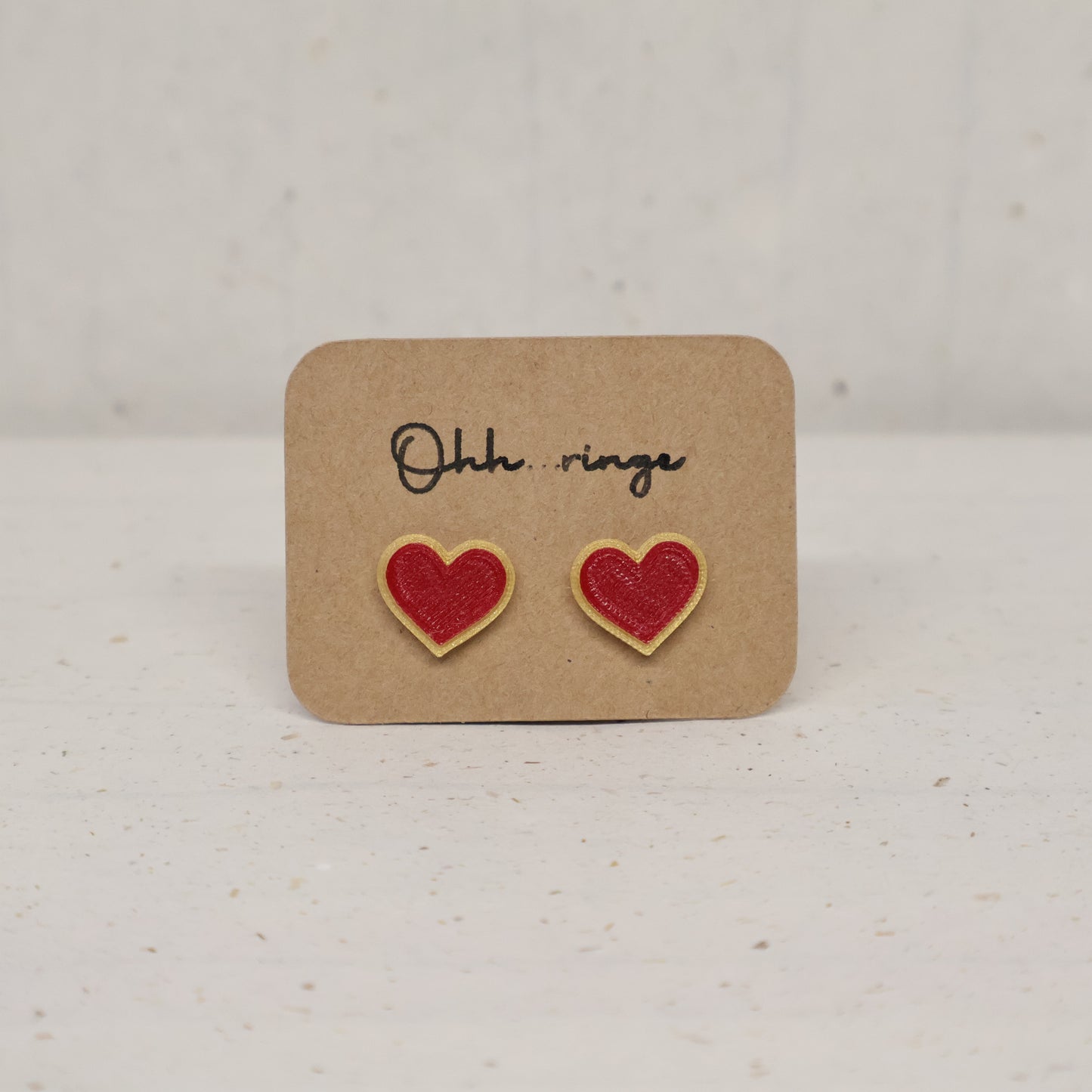 Pendientes Corazón Navideño