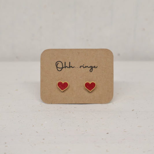 Pendientes Corazón Navideño