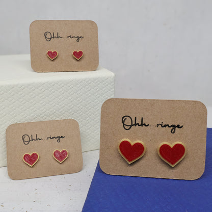 Pendientes Corazón Navideño